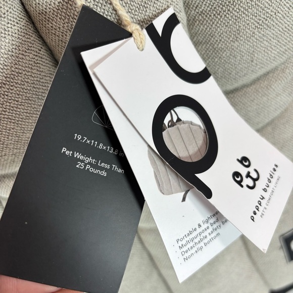 NWT Peppy Buddies Small Pet Dog Cat Carrier Bag Gray Brown Handles Org. $148 - Picture 3 of 7